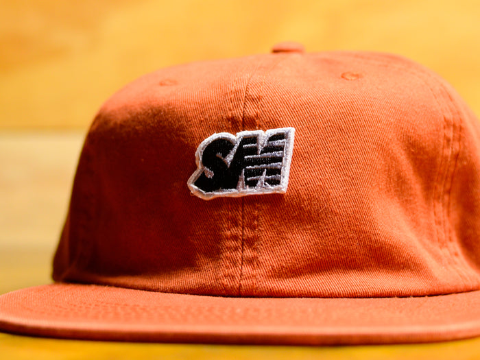 SM Patch 6 Panel Flat Brim Cap - Clay