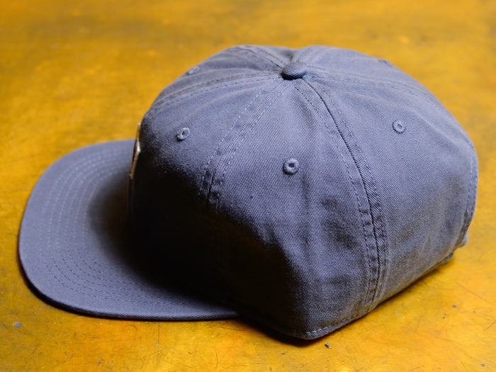 SM Patch 6 Panel Flat Brim Cap - Petrol Blue