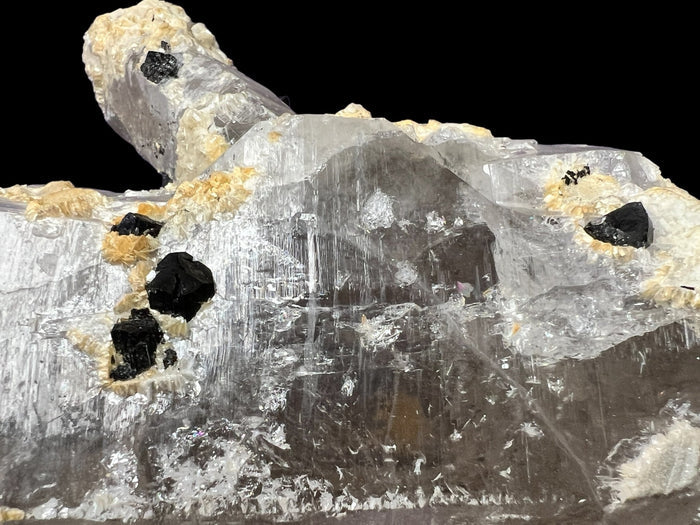 Smoky Quartz Lemurian Point with Schorl (Black Tourmaline) Crystals - 691 grams - Raven's Cauldron