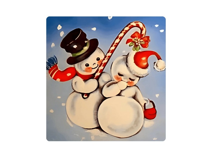 Snow Couple Mistletoe - Women's Softstyle Tee - Whippie's