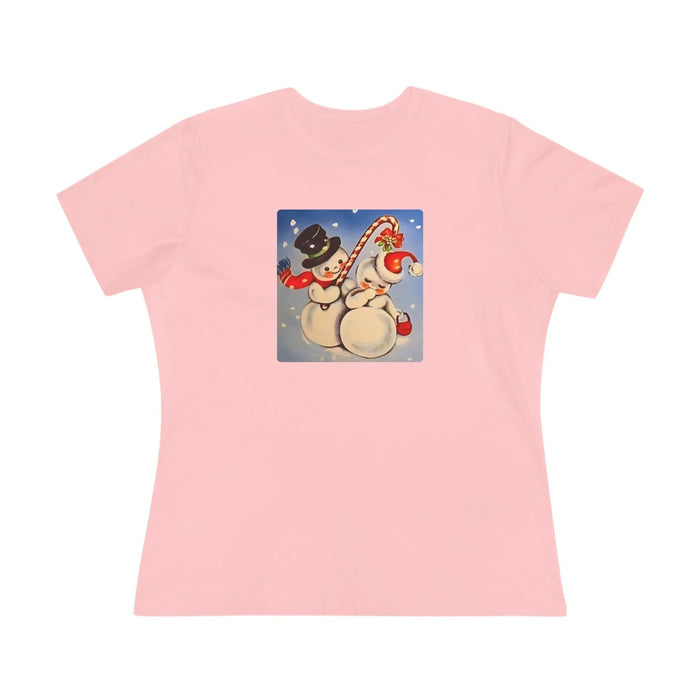Snow Couple Mistletoe - Women's Tee - Whippie's