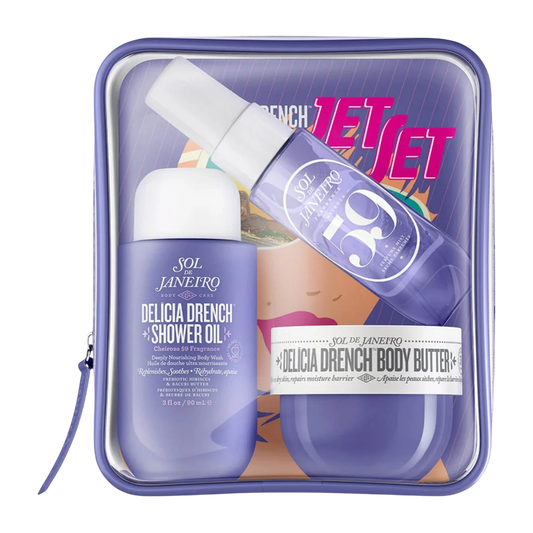 Sol De Janeiro Delicia Drench Jet Set Gift Set - Perfume Mist, Body Wash & Cream