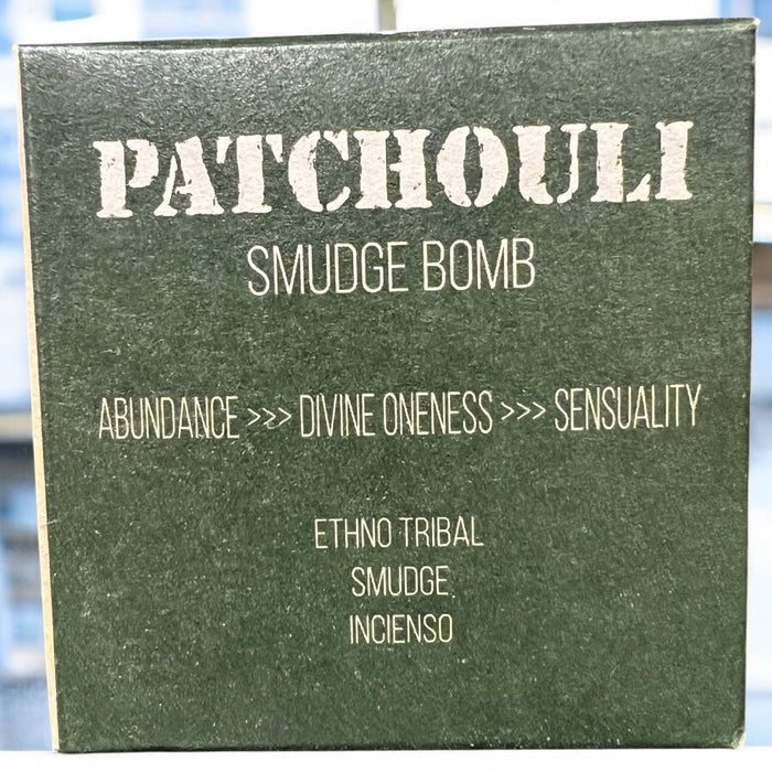 Soul Sticks Patchouli Smoke Bomb Incense set with 5 patchouli smoke bombs and 1 holder, made in India, for abundance, divine oneness, and sensuality – Raven’s Cauldron, 6 N Sandusky St, Delaware, OH 43015