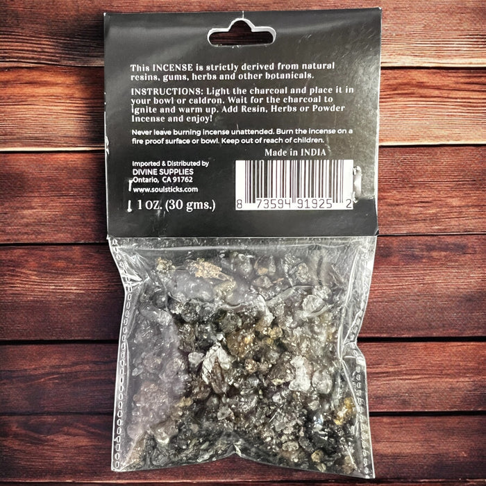 Soul Sticks Resin Incense Spell Breaker 1 oz 30 gram package – Made in India – Ritual incense for removing spells, negativity, and spiritual protection from Raven’s Cauldron, 6 N Sandusky St, Delaware, OH 43015
