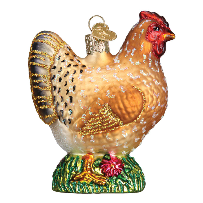 Spring Chicken Christmas Ornament