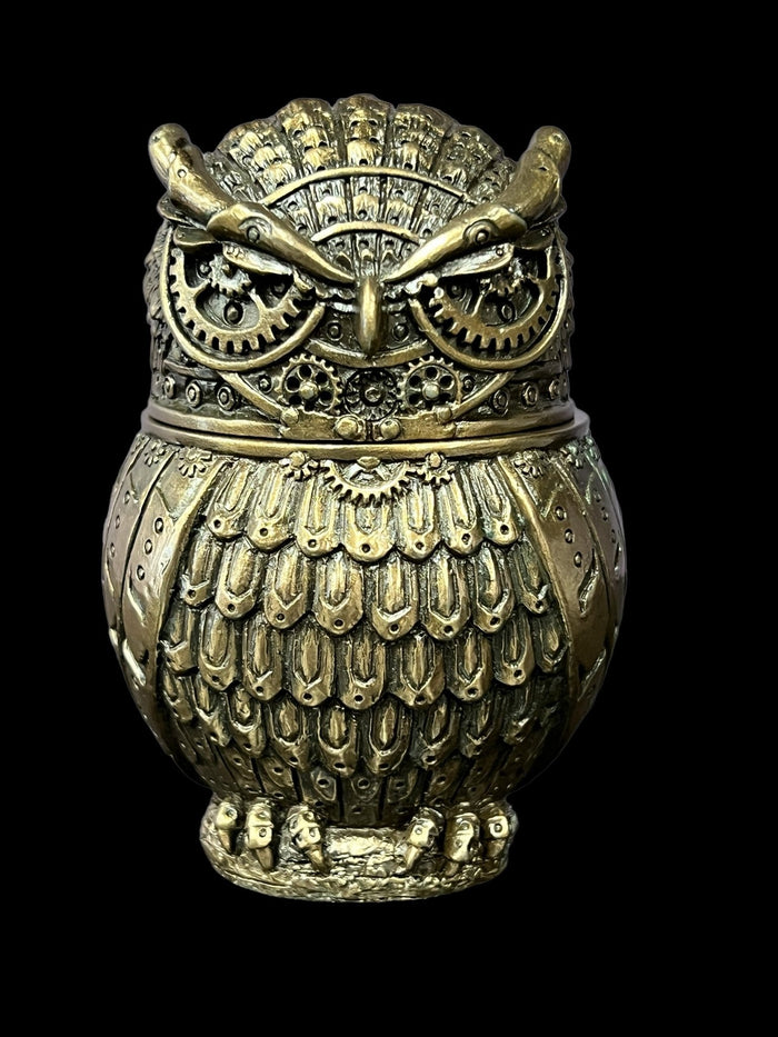 Steampunk Owl Secret Trinket Stash Box by Veronese Design - Raven's Cauldron