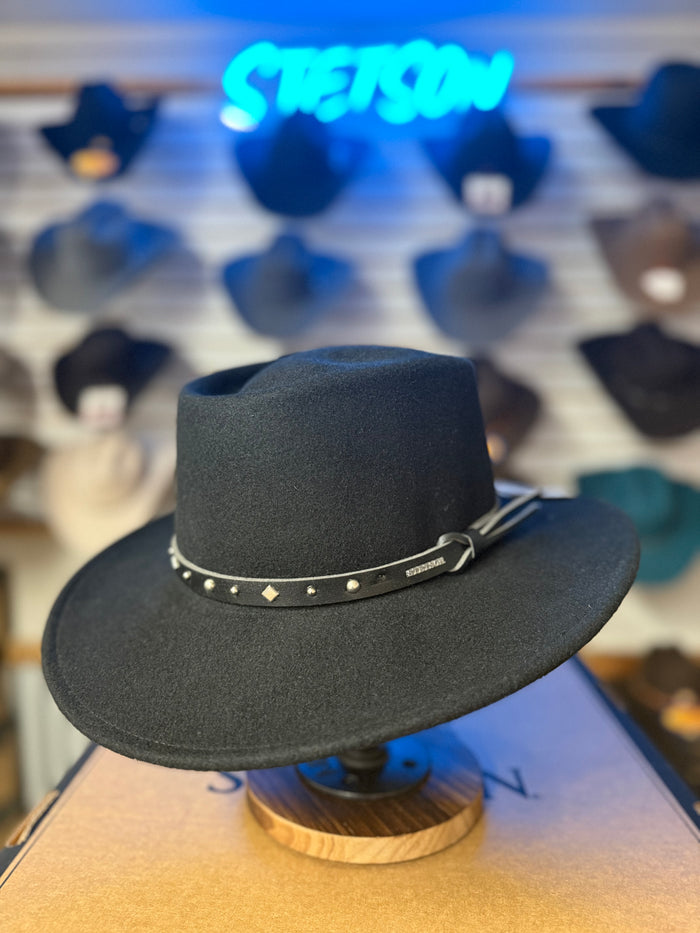 Stetson Black Hawk Crushable Wool Hat