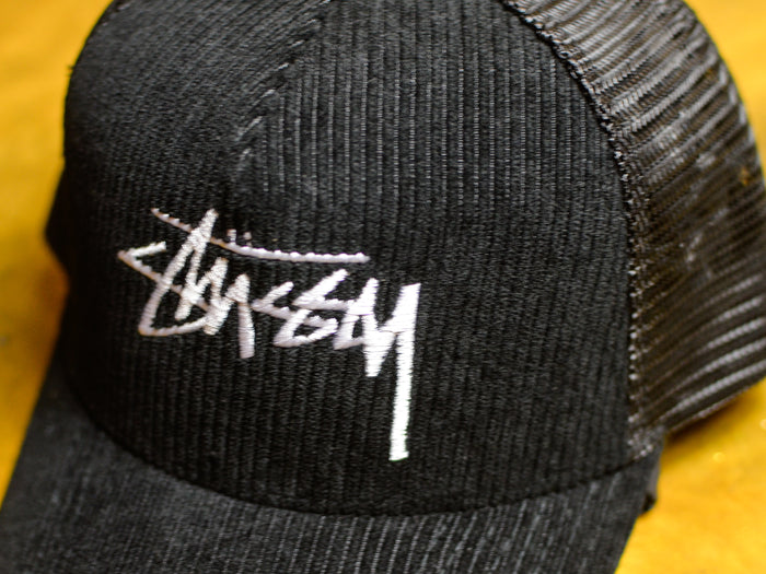 Stock Cord Trucker Cap - Black