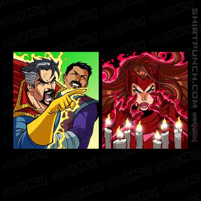 Daily_Deal_Shirts Magnets / 3"x3" / Black Strange Yelling