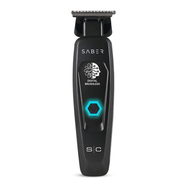 Stylecraft Saber - Professional Full Metal Body Digital Brushless Motor Cordless Hair Trimmer - Black