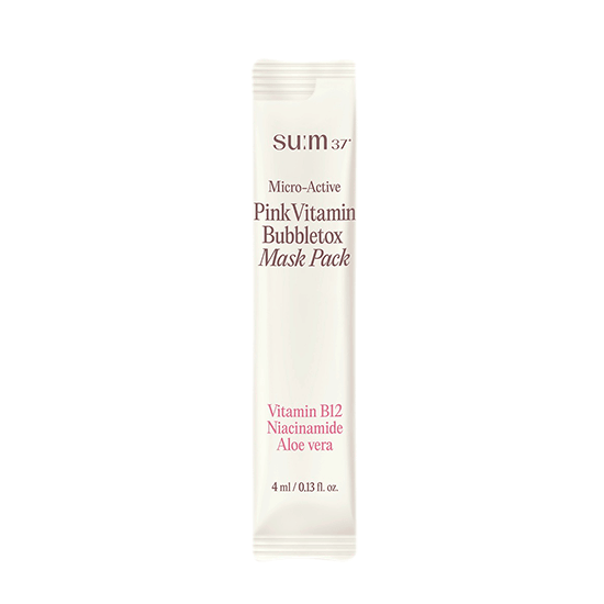 [Sum37] Micro-Active Pink Vitamin Bubbletox Mask Pack 4ml*14EA - Ballagrio