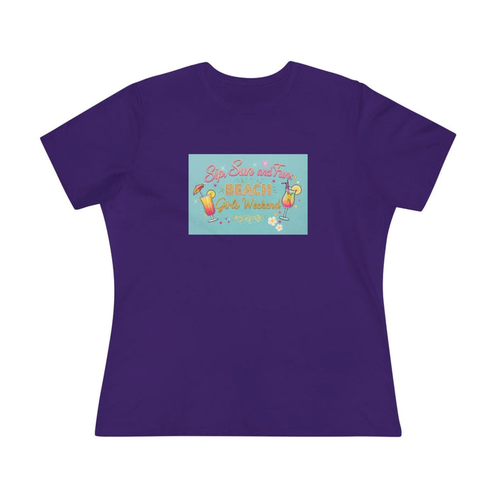 Sun, Sips, and Fun Beach Girls' Weekend - Women's Softstyle Tee - Whippie's