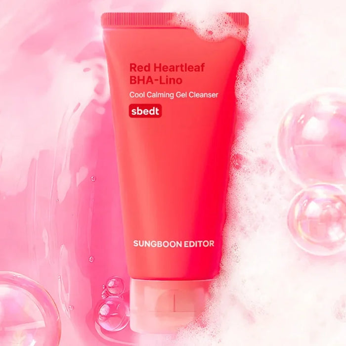 [SUNGBOON EDITOR] Red Heartleaf BHA-Lino Cool Calming Gel Cleanser 120g