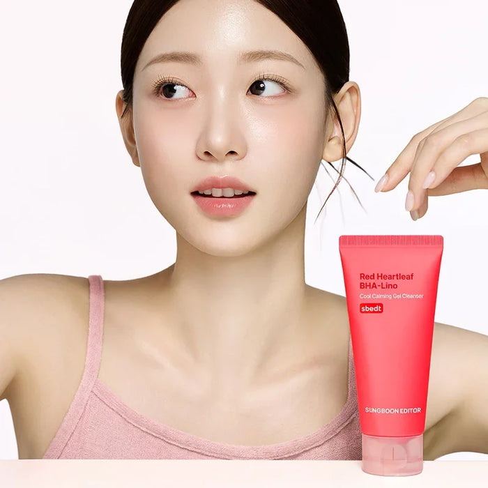 [SUNGBOON EDITOR] Red Heartleaf BHA-Lino Cool Calming Gel Cleanser 120g
