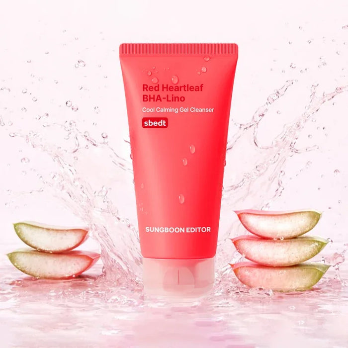 [SUNGBOON EDITOR] Red Heartleaf BHA-Lino Cool Calming Gel Cleanser 120g