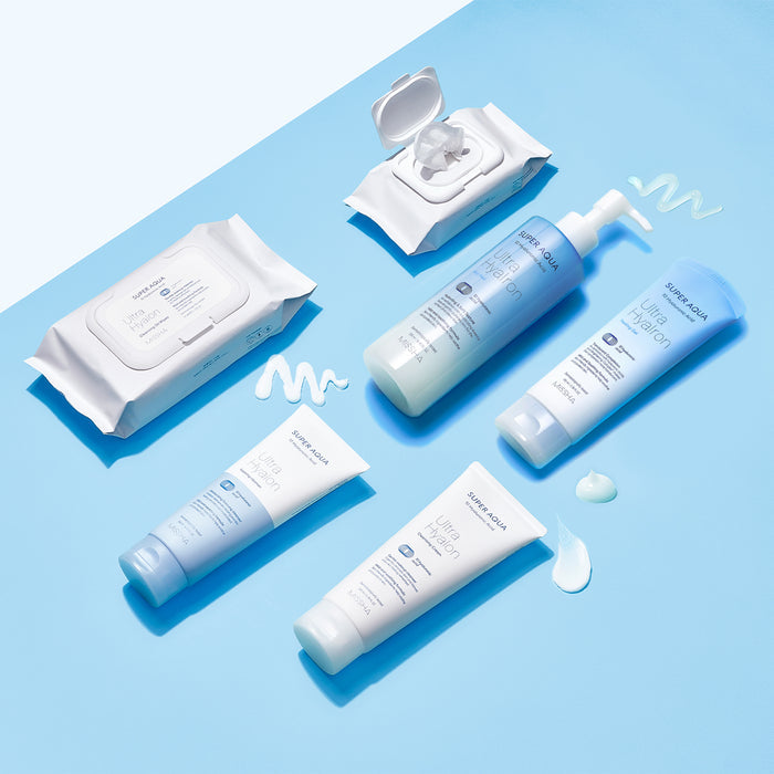 MISSHA Super Aqua Ultra Hyalron Peeling Gel, Korean peeling gel used for gentle or mild exfoliation, leaves skin feeling soft