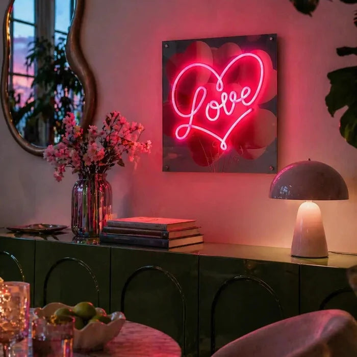 Tableau décoratif "Love" - Message in the Frame - Elements Lighting