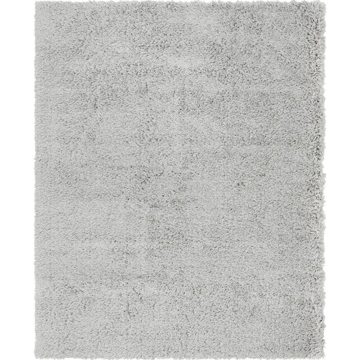 Tapis Carolyon Shag gris/blanc 8x10