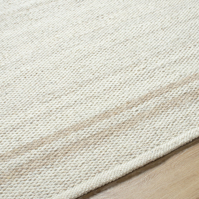 Tapis géométrique en laine Lavande, coloris ivoire/beige, 152 cm x 229 cm
