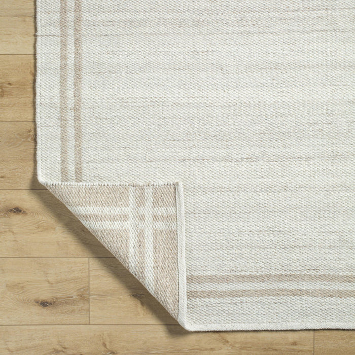 Tapis géométrique en laine Lavande, coloris ivoire/beige, 152 cm x 229 cm