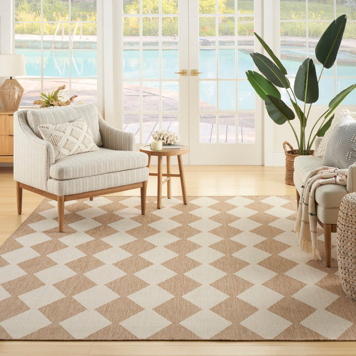 Tapis rectangulaire Positano pour intérieur/extérieur (5x7)