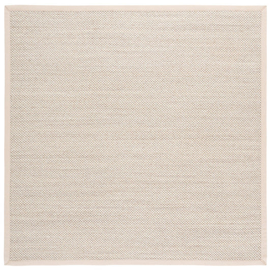 Tapis Torbin beige marbré en jute/sisal, 152 cm de côté