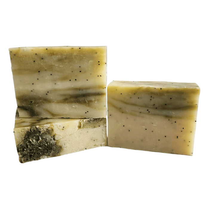 Tasmanian Seagrass Soap - Soap Boutique handcrafted bars with poppy seeds for exfoliation.