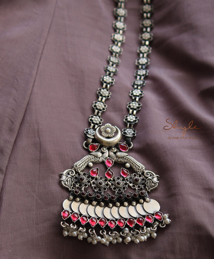 Tattva Flower Chain Intricate Classic Necklace