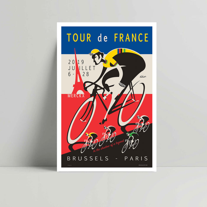 TDF 2019 Legend - Cycling Art print - Michael Valenti - Rouleur