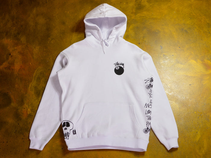 Test Strike Fleece Hood - White