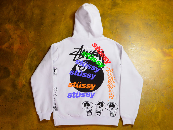 Test Strike Fleece Hood - White