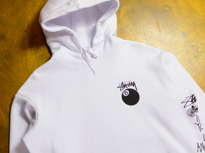 Test Strike Fleece Hood - White