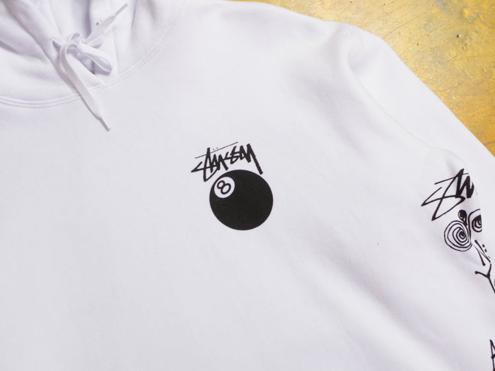 Test Strike Fleece Hood - White