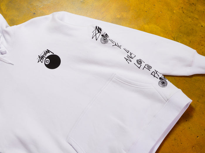 Test Strike Fleece Hood - White