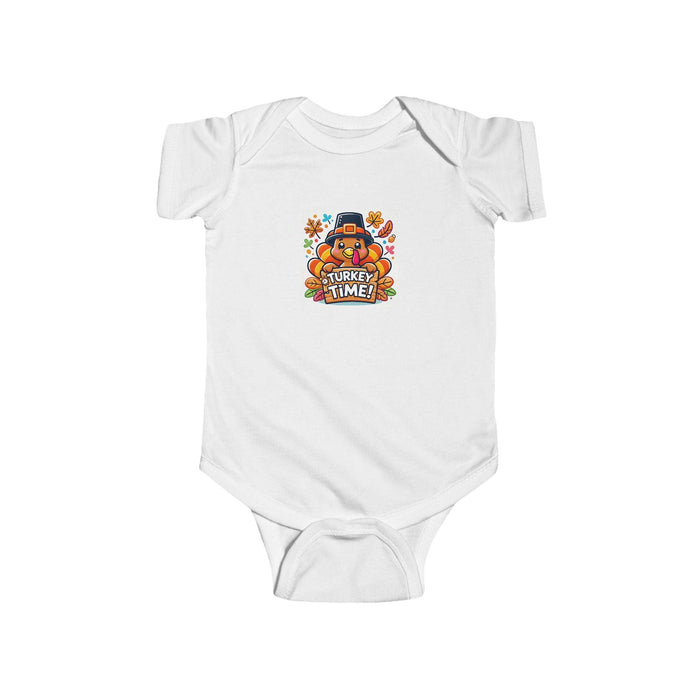 Thanksgiving Collection: “Turkey Time” Baby Onesie Time for Turkey! - Whippie's