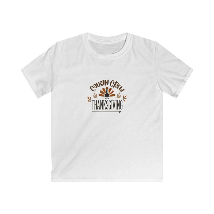 Thanksgiving Cousin Crew - Kids Softstyle Tee - Whippie's