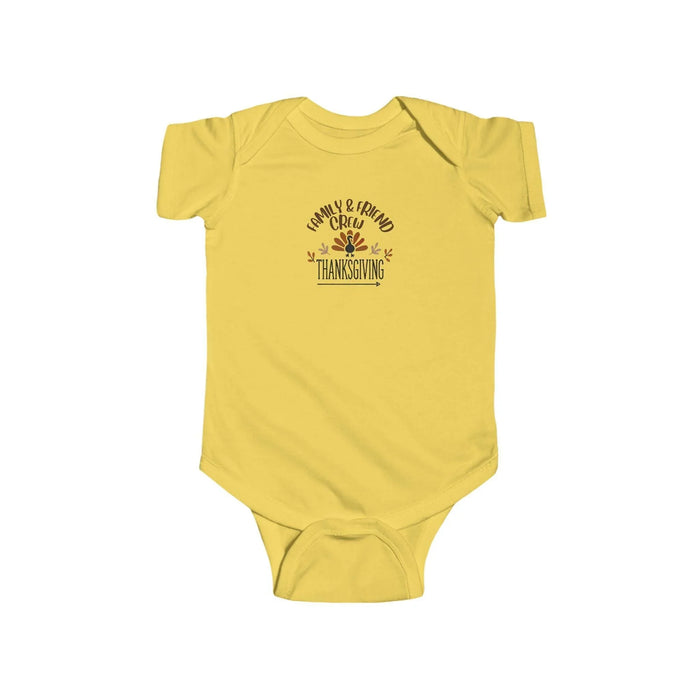 Thanksgiving Family & Friend Crew - Infant Fine Jersey Bodysuit - Whippie's