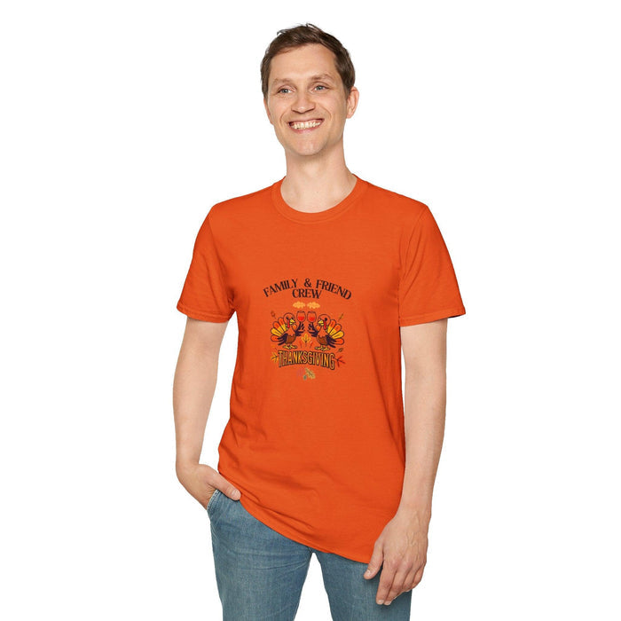 Thanksgiving Family & Friends Crew - Cheers to the Crew! 🦃🥂🍁 Unisex T-Shirt - Whippie's