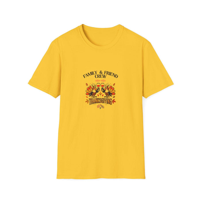 Thanksgiving Family & Friends Crew - Cheers to the Crew! 🦃🥂🍁 Unisex T-Shirt - Whippie's