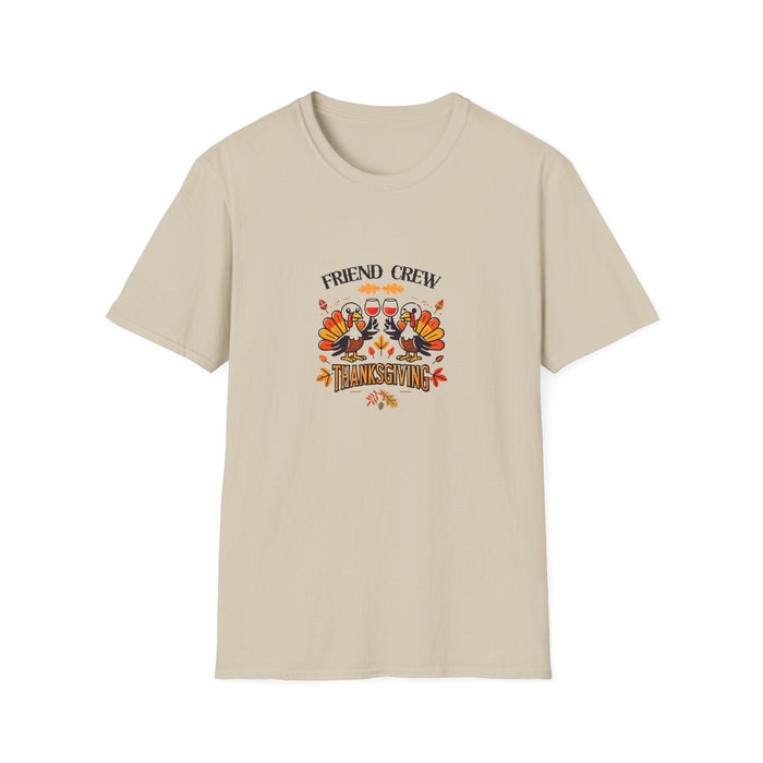 Thanksgiving Friends Crew - Cheers to the Crew! 🦃🥂🍁 Unisex T-Shirt - Whippie's