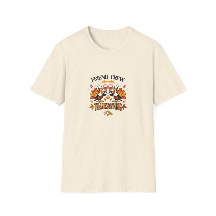 Thanksgiving Friends Crew - Cheers to the Crew! 🦃🥂🍁 Unisex T-Shirt - Whippie's