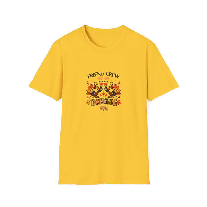 Thanksgiving Friends Crew - Cheers to the Crew! 🦃🥂🍁 Unisex T-Shirt - Whippie's
