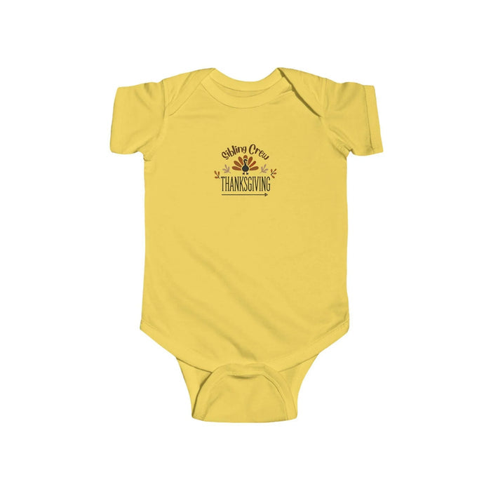 Thanksgiving Sibling Crew - Infant Fine Jersey Bodysuit - Whippie's