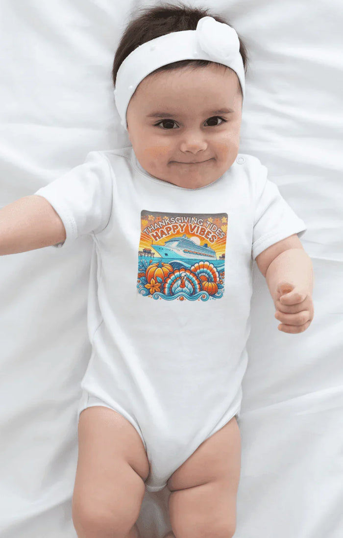 Thanksgiving Tides, Happy Vibes - Onesie - Whippie's