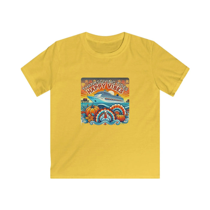 Thanksgiving Tides, Happy Vibes - Women's Softstyle Tee - Whippie's