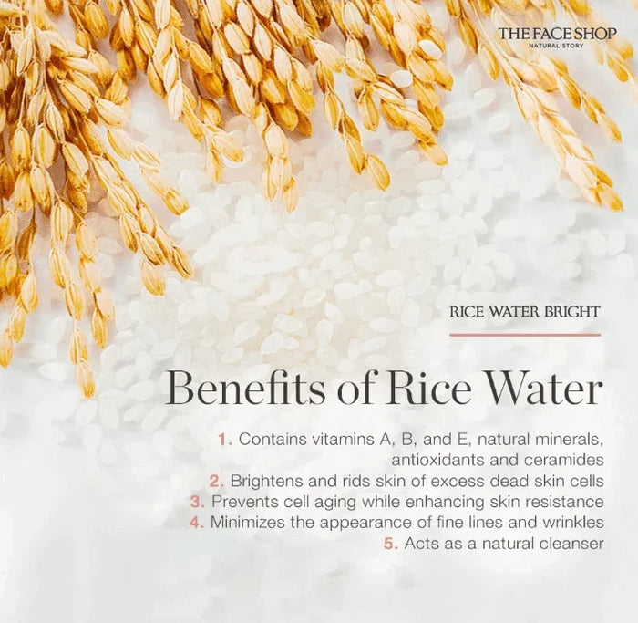 [THE FACE SHOP] Rice Water Bright Cleansing Foam (BIG SIZE) 300ml - Ballagrio