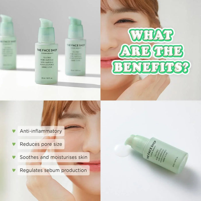 [THE FACE SHOP] Tea Tree Pore Ampoule 30ml - Ballagrio
