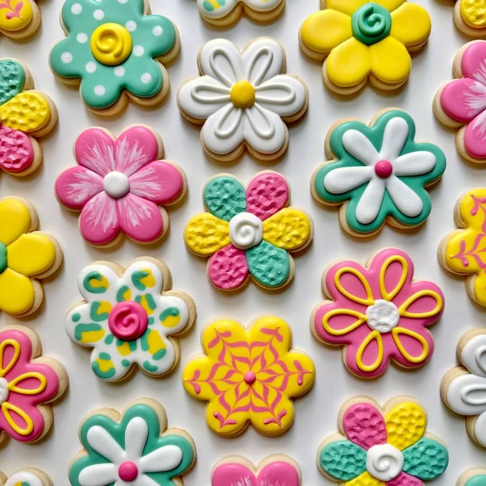 The Graceful Baker's 'Funky Flowers'  Cookie Cutter