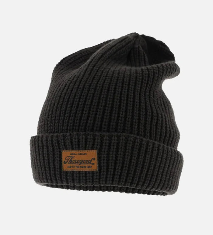 Thorogood Job-Fitted Knit Logo Patch Beanie Hats & Caps Thorogood Black OS