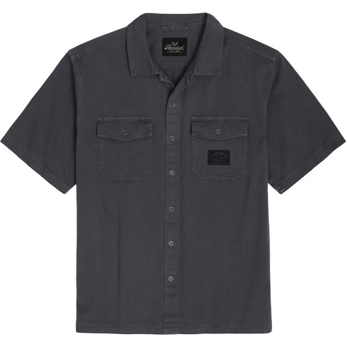 Thorogood Men's Short Sleeve Washed Garage Workwear Shirt Work Shirts Thorogood Iron Gate 2XL Reg